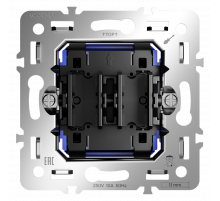 Механизм выключателя двухклавишного 10А Voltum S70 VLS0201M