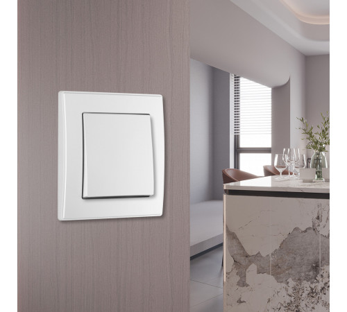 Выключатель одноклавишный Arte Milano SET06-1-30-1 white