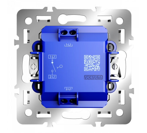 Механизм выключателя одноклавишного 10А Voltum S70 VLS0101M