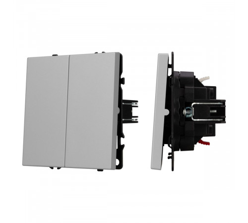 Механизм выключателя двухклавишный проходной Arlight SWT-NOBE-MKP2-SFPL-IS (230V, 10A) 059423