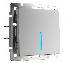 Выключатель одноклавишный с подсветкой Werkel (серебряный) W1110106 4690389164811 a050893