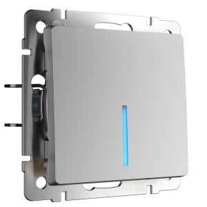 Выключатель одноклавишный с подсветкой Werkel (серебряный) W1110106 4690389164811 a050893