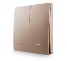 Выключатель кинетический 2кл., IP44, 2,4 ГГц, Smart, беж. Apeyron 04-76