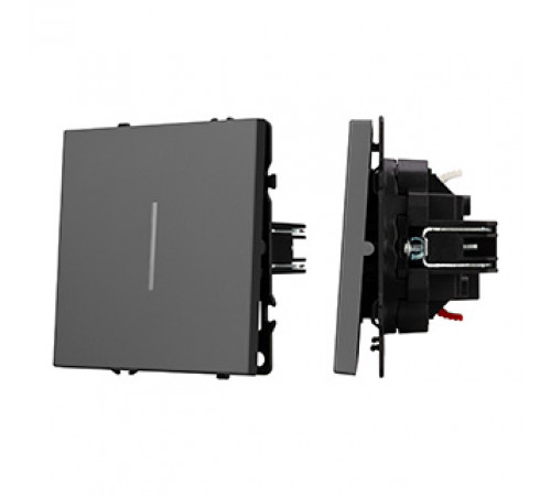 Механизм звонкового выключателя Arlight LED SWT-NOBE-MKR1-SFPL-L-GR (230V, 10A) (Серый базальт) 061736