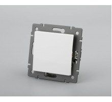 Механизм выключателя одноклавишный проходной Arlight SWT-MKP1-PL-WH-V (250V, 10A) 049871
