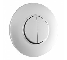 Выключатель круглый двухклавишный с рамкой Arte Milano SET08-1-30-2 silver