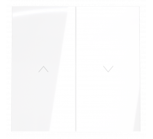 Клавиши для выключателя жалюзи Voltum S70 (белый глянцевый) VLS002501