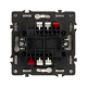 Механизм выключателя двухклавишный проходной Arlight LED SWT-NOBE-MKP2-SFPL-L-GD (230V, 10A) 054268