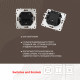 Выключатель одноклавишный Arte Milano SET06-1-30-1 silver