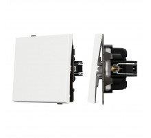 Механизм выключателя одноклавишный перекрёстный Arlight SWT-TENDO-MKX1-PL-WH (230V, 10A) 054054