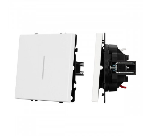Выключатель 1 кл подсветка софт-тач белый кварц Arlight SWT-MK01-SFPL-L-WH (250V, 10A) 054232(1)