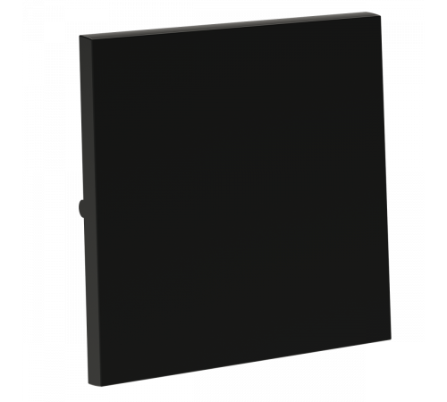 Клавиша для выключателя/переключателя одноклавишного Voltum S70 (черный матовый) VLS000108