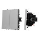 Выключатель управления шторами 2 кл софт-тач никель Arlight SWT-MKR2-SFPL-IS (250V, 10A) 059435(1)