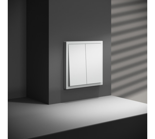 Перекрестный переключатель двухклавишный встраиваемый VOLTUM S70 VLS020502