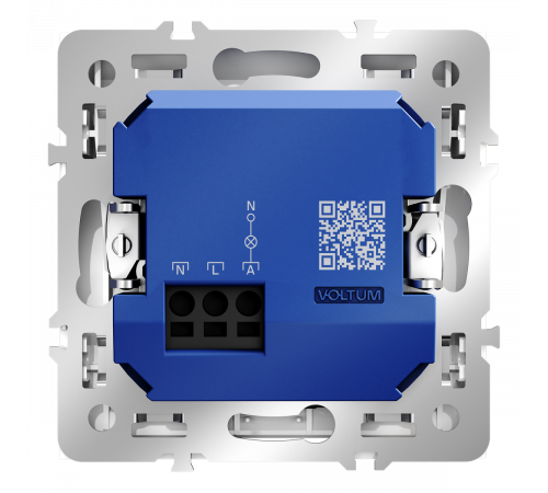 Выключатель встраиваемый Voltum S70 карточный 16А, (белый глянцевый) VLS010701