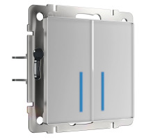 Сенсорный выключатель двухклавишный с подсветкой Werkel 4690389179563 W4520006