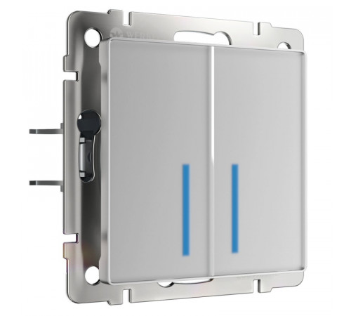 Сенсорный выключатель двухклавишный с подсветкой Werkel 4690389179563 W4520006