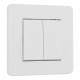 Выключатель двухклавишный Arte Milano SET16-1-30-2 white
