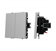 Механизм выключателя двухклавишный непроходной Arlight SWT-NOBE-MK02-SFPL-IS (230V, 10A) 059420