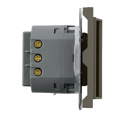 Выключатель карточный Stekker Эмили RSW40-5114-09 антрацит, soft touch 50701