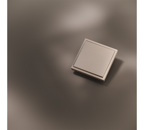 Клавиша для выключателя/переключателя одноклавишного S70 Metal (платина) Voltum VLSM000110