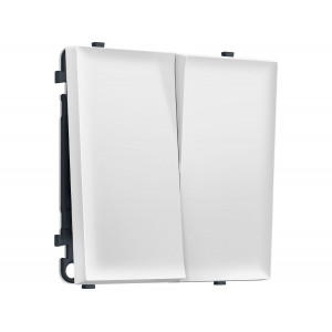 Комплект механизма 2-кл выключателя SIGMA Белый матовый 10A-250V QUANT PRO Ambrella Volt MS123010 (SP1230, PR115)