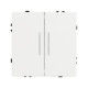 Механизм выключателя двухклавишный проходной Arlight LED SWT-NOBE-MKP2-SFPL-L-WH (230V, 10A) 054240