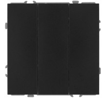 Выключатель Эра Galaxy 15-1107-05 тройной 10АХ-250В IP20 антрацит Б0070722