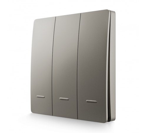 Выключатель кинетический 3кл., IP44, 2,4 ГГц, Smart, сер. Apeyron 04-80