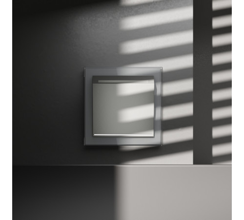 Выключатель встраиваемый Voltum S70 карточный 16А, (сталь) VLS010705