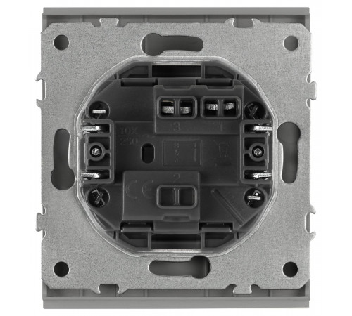 Кнопка Эра Arktik 16-1109-03 10АХ-250В алюминий Б0070396