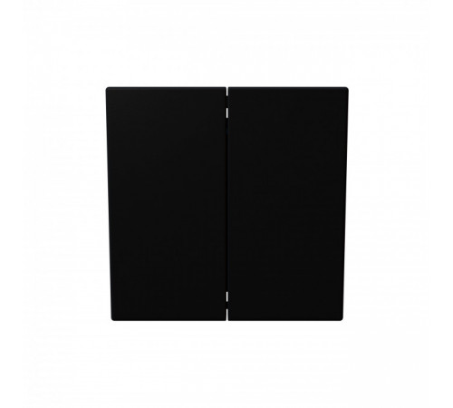 Перекрестный выключатель 2х клавишный 10А, 250В, цвет Черный матовый (soft touch) Jasmart FD3014PBM