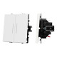 Механизм выключателя двухклавишный непроходной Arlight LED SWT-NOBE-MK02-SFPL-L-WH (230V, 10A) 054239