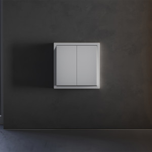 Клавиши для выключателя/переключателя двухклавишного Voltum S70 (серый) VLS000316