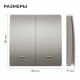 Выключатель кинетический 2кл., IP44, 2,4 ГГц, Smart, сер. Apeyron 04-79