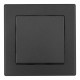 Выключатель одноклавишный Arte Milano SET06-1-30-1 black