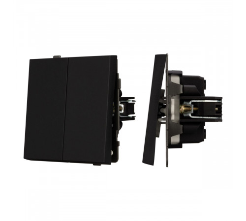 Механизм выключателя двухклавишный проходной Arlight SWT-TENDO-MKP2-SFPL-BK (230V, 10A) 054553 Механизм выключателя двухклавишный проходной Arlight SWT-TENDO-MKP2-SFPL-BK (230V, 10A) 054553
