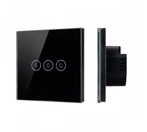 Выключатель сенсорный Arlight SWT-OMALI-S03-ZB-BK (250V, 10A, Zigbee) 050046 Выключатель сенсорный Arlight SWT-OMALI-S03-ZB-BK (250V, 10A, Zigbee) 050046