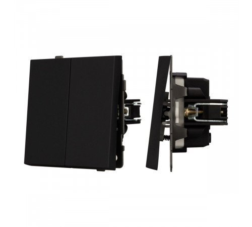 Механизм выключателя двухклавишный непроходной Arlight SWT-TENDO-MK02-SFPL-BK (230V, 10A) 054544 Механизм выключателя двухклавишный непроходной Arlight SWT-TENDO-MK02-SFPL-BK (230V, 10A) 054544