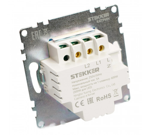 Выключатель диммирующий сенсорный (механизм) Stekker Катрин 50276