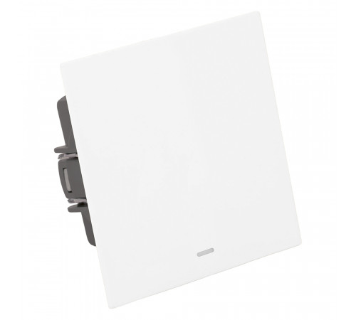 Выключатель 1-клавишный c индикатором (механизм) Stekker Мия 250В 10А RSW10-3101-01 белая магнолия 50431