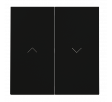 Клавиши для выключателя жалюзи Voltum S70 (черный матовый) VLS002508