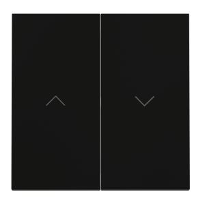 Клавиши для выключателя жалюзи Voltum S70 (черный матовый) VLS002508