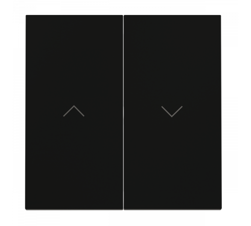 Клавиши для выключателя жалюзи Voltum S70 (черный матовый) VLS002508