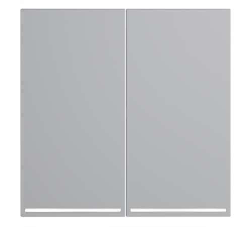 Клавиши для выключателя/переключателя двухклавишного с подсветкой Voltum S70 (серый) VLS000416