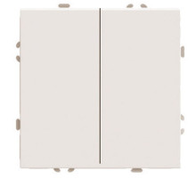 Переключатель перекрестный 2-клавишный (механизм) Stekker Эмили 250В 10А RSW10-5111-08 кашемир soft touch