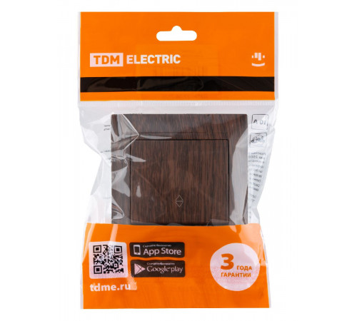 Выключатель одноклавишный на 2 направления Лама TDM Electric SQ1815-0406 Выключатель одноклавишный на 2 направления Лама TDM Electric SQ1815-0406