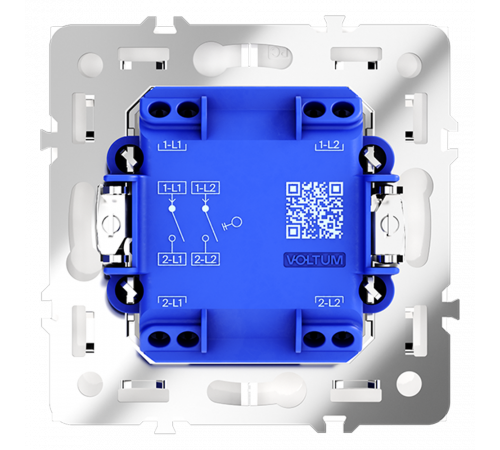 Выключатель двухклавишный Voltum S70 VLS020101 Выключатель двухклавишный Voltum S70 VLS020101