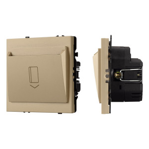 Выключатель карточный магнитный софт-тач золотой песок Arlight SWT-CRD-SFPL-GD (250V, 25A) 064813