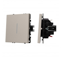 Выключатель проходной 1 кл подсветка софт-тач кашемир Arlight SWT-MKP1-SFPL-L-CA (250V, 10A) 059430(1)